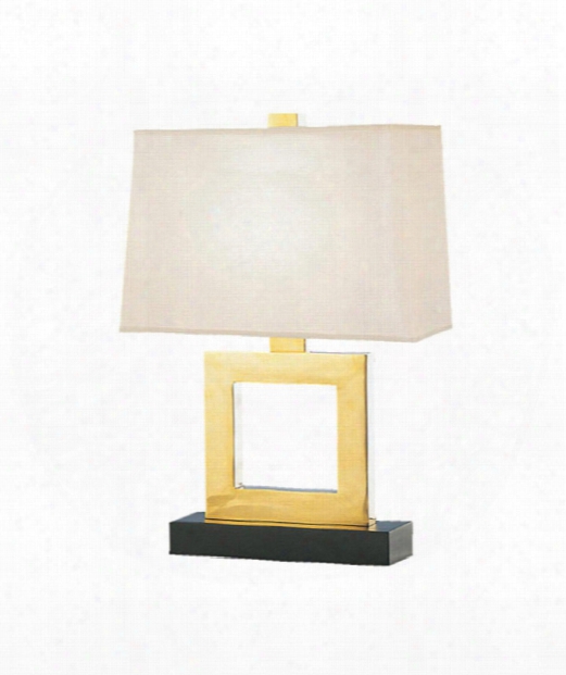 Doughnut Duncan 11" 1 Light Table Lamp In Natural Brass
