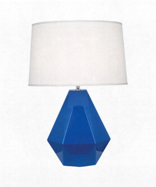 Delta 10" 1 Light Table Lamp In Polished Nickel-marine