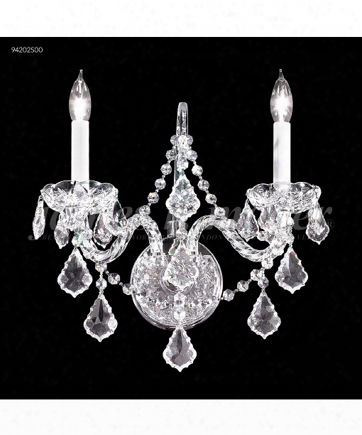 Vienna 16" 2 Light Wall Sconce In Silver