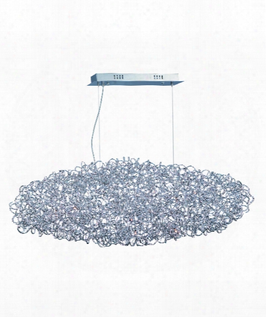Dazed 46" 12 Light Large Pendant In Polished Chrome