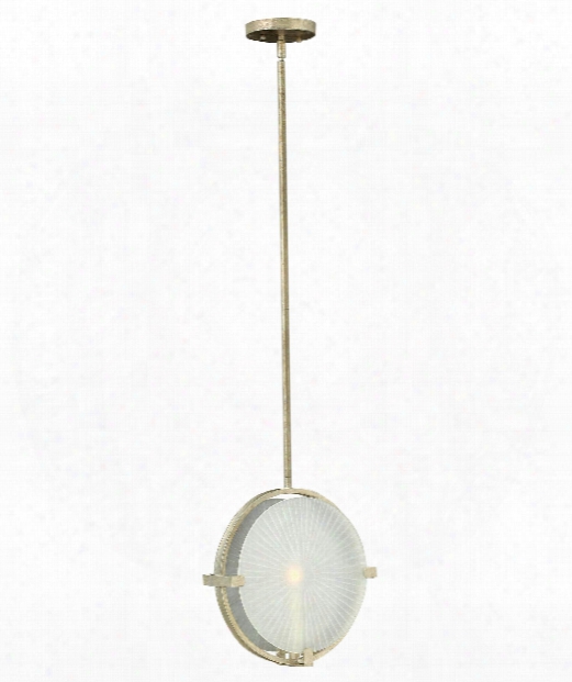 Helios 13" 1 Light Mini Penddant In Silver Leaf