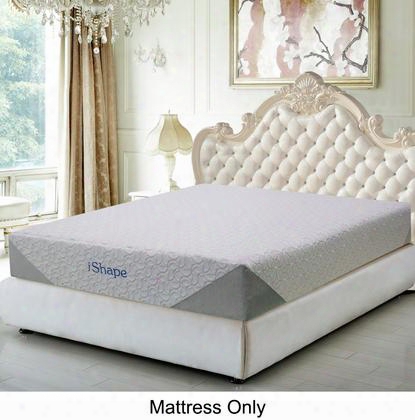 Jasmine Jasmine-k 10" King Size Memory Foam Mattress With Ishape Non-slip Fabric And Removable