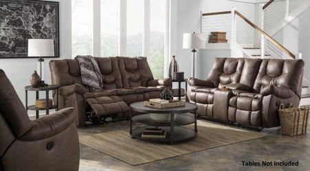 Burgett 92201883pc 3 Pc Living Room Set With Reclining Sofa + Reclining Loveseat + Rocker Recliner In Espresso