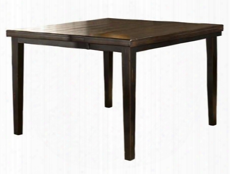 5381-835 Killarney 54"-72" Extendable Counter Height Dining Table With Butterfly Leaf Hardwood And Wood Composites Construction In Black And Antique Brown