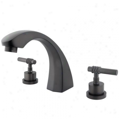 Elements Of Design Es4365ml Concord Two Handle Roman Tub Filler, Oil Rubbed Bronze