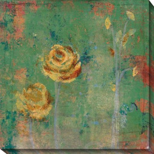 Green Floral Ii Canvas Wall Art - Ii, Green