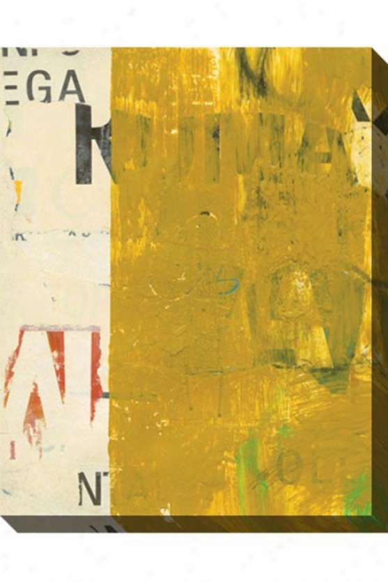 Reconstruction I Canvas Wqll Art - I, Geen/white